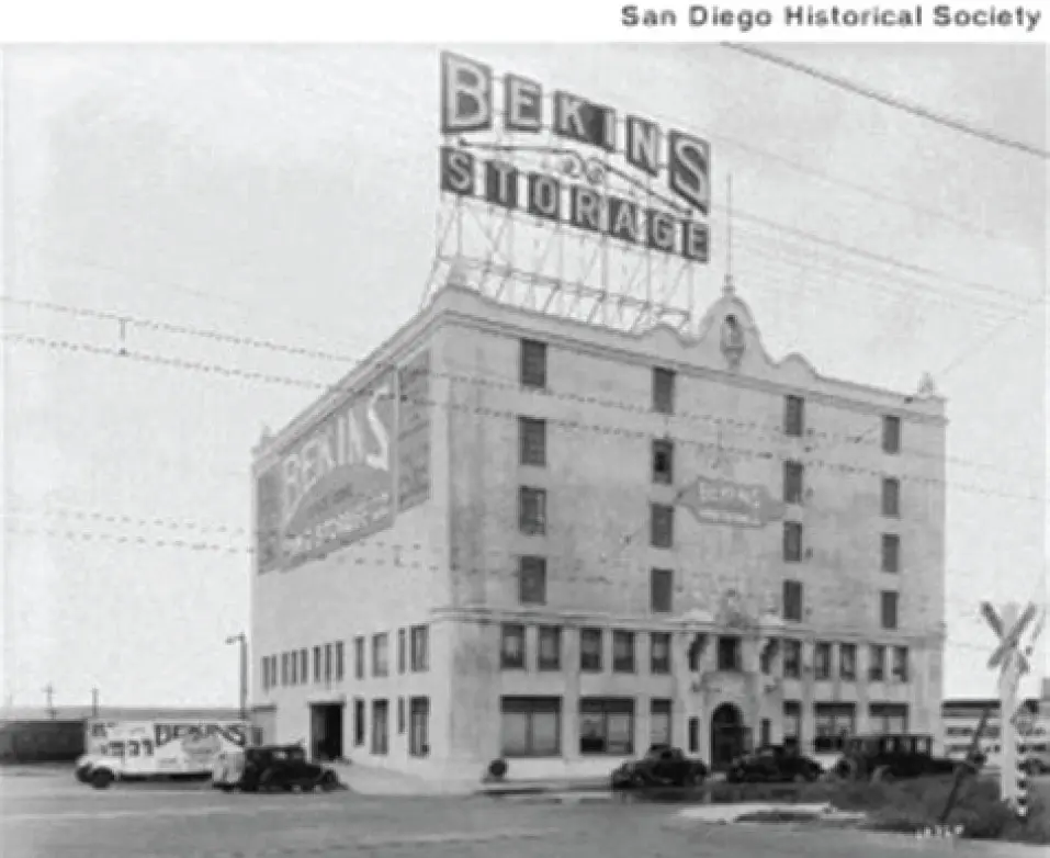 Historical photo of self-storage facility